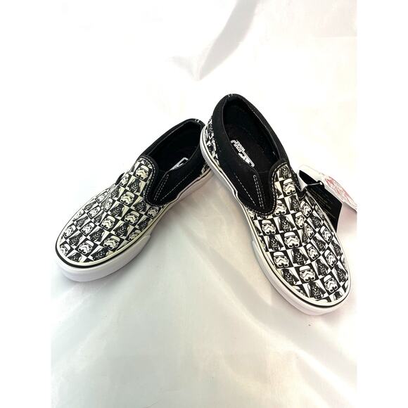 VANS Star Wars Slip-On Dkside/Chckrbd Size Kids 1.5 Lmtd Edition- SEE DESCRIPT - Picture 1 of 8
